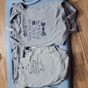 My siblings have paws onesies